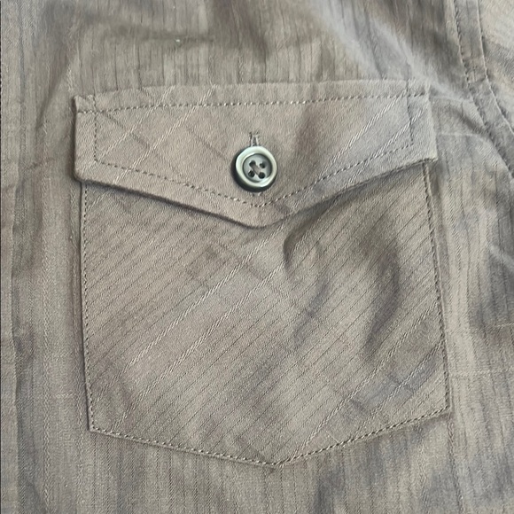 Boys Airwalk Gray Short Sleeve Button Down Shirt Size 5 | Skater Style Top - Picture 3 of 9